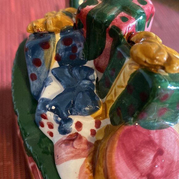 Holiday Ceramic Sleigh Trinket Box or Candy Box - Picture 13 of 14